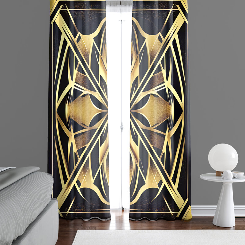 Rideau en polyester Birdene, L 40 po x L 82 po