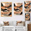 «Brown Black Line Art Elegance II», reproduction d'art sur toile-735974020-735974019