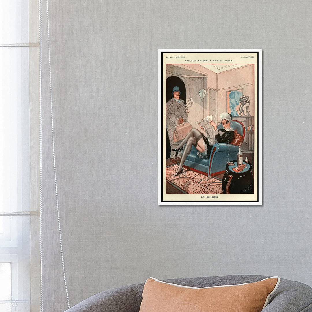 1925 La Vie Parisienne Magazine Plate by The Advertising Archives - Galerie-Giclée auf Leinwand