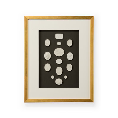 The Grand Tour Intaglios Framed Textual Art Canvas