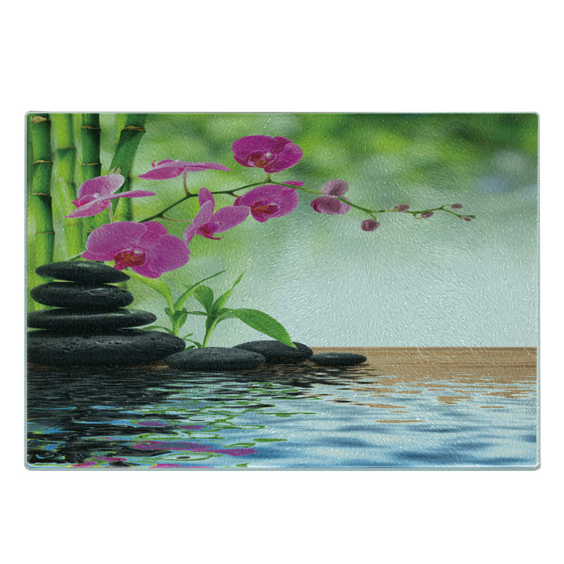 Planche à découper en verre trempé Ambesonne