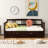 Daybed Wood Bed With   Trundle,-303228859-303228852