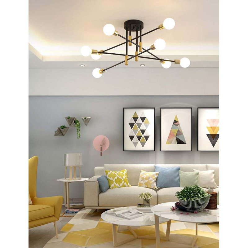 Lustre sphérique Spoutnik à 8 lumières Amarya