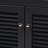 Mylene Dark Grey Finish 4-Shelf Wood Shoe Cabinet with 1- Drawer, 33.12" H X 30.52" W X 14.41" D