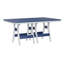 Berlin Gardens Harbor Regular Natural With White Base Rectangular Dining Table-1946252101-1946252096