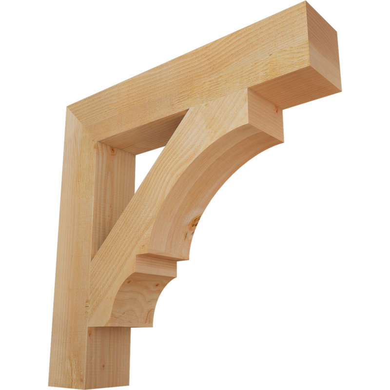 Support de bloc Balboa, L 6 po x P 32 po x H 32 po, Sapin Douglas scié brut