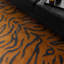 Alaisdair Tiger Animal Print Orange Area Rug-797940332