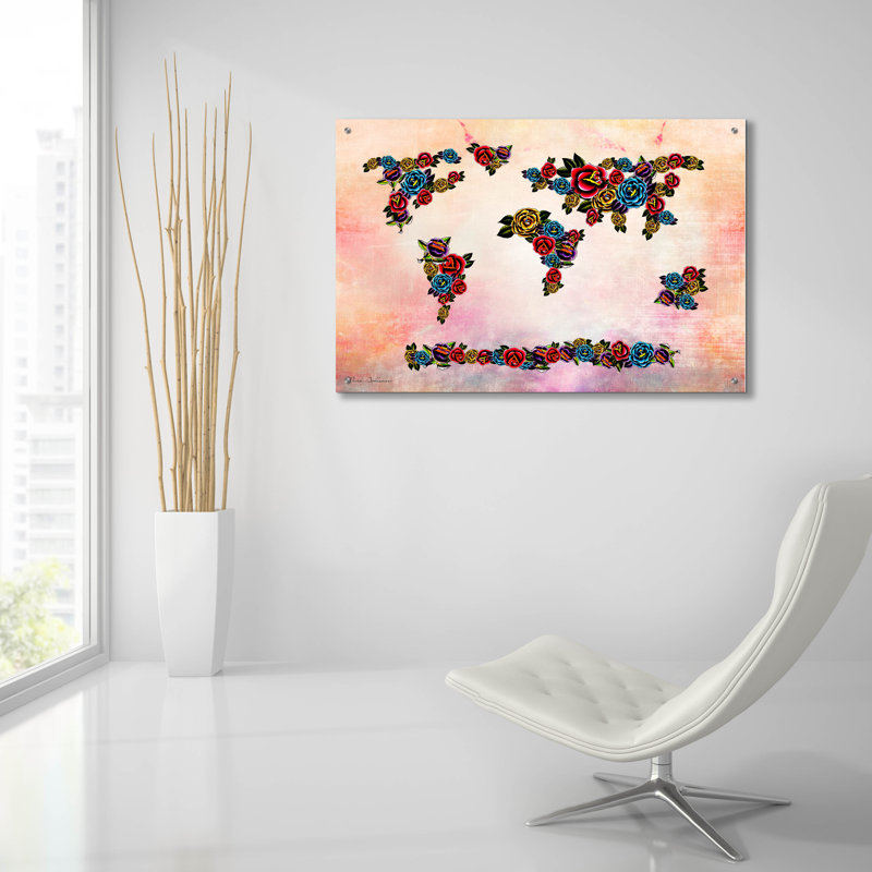 "Carte des fleurs" par Mark Ashkenazi, H 24 po x l 36 po x P 0,2 po