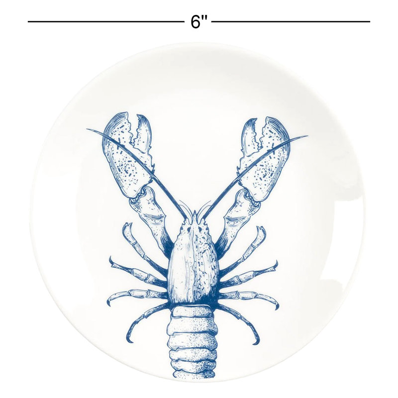 Ensemble de 4 assiettes à homard