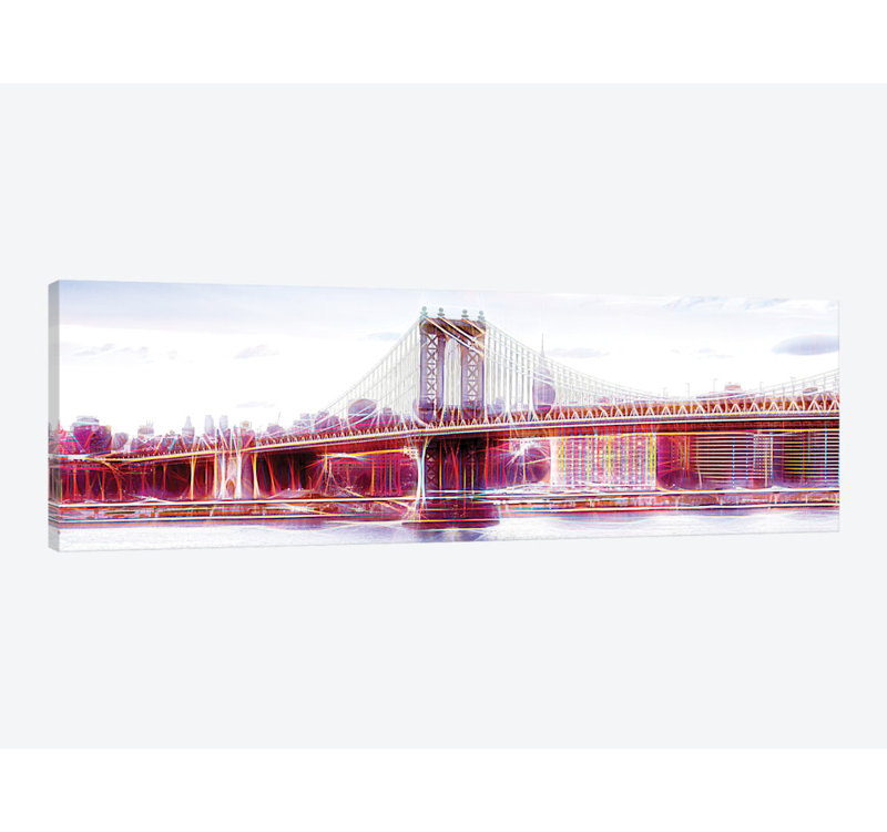 « la crème », reproduction d’impression sur toile, H 16 po x l 48 po x P 1,5 po, Toile tendue