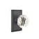 Passage Diamond Crystal Knob with Rectangular Rose