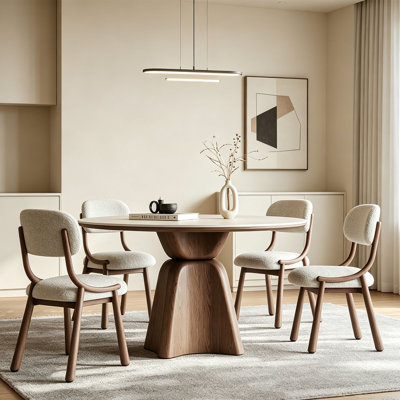 Mid-Century Matte Stone Table