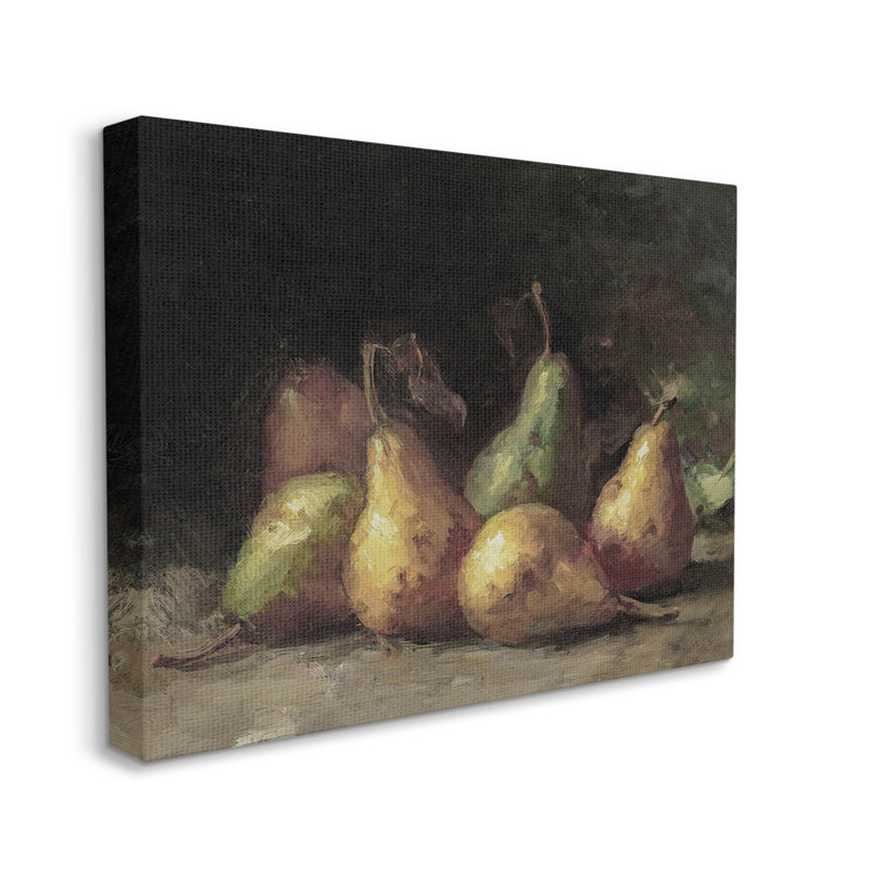 Art classique sur toile Classic Pears Still Life, L 20 po x H 16 po