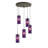 Luminaire suspendu cylindre grappe 5 lumières Cheyanna-41027805-22467114