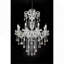 Lustre en cristal DEL 37 po en argent Eilish 8 lumières