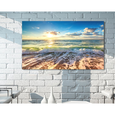 « cloudscape over the sea 3 », reproduction de photo sur toile tendue