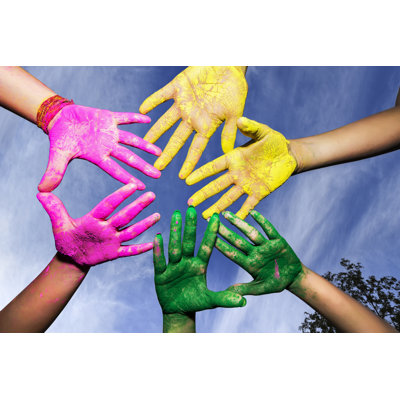 Holi Colours - Wrapped Canvas Print