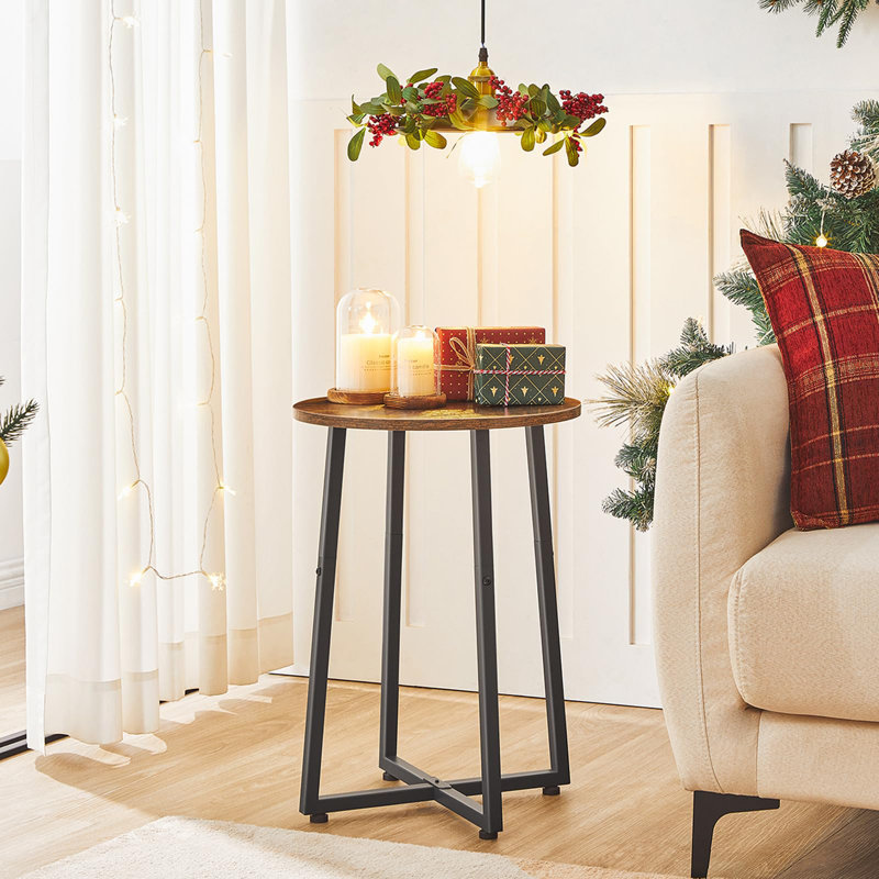 Table de bout haute 21,7 po Watse, Brun