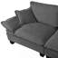 Canapé modulaire modulaire, canapé en forme de L en forme de voilier, 1 repose-pieds mobile et 2 coussins moelleux inclus, chenille confortable pour le salon-129611866-129611868