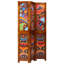 105cm W x 180cm H 3 - Panel Solid Wood Folding Room Divider
