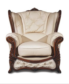 Click Faux Leather Armchair