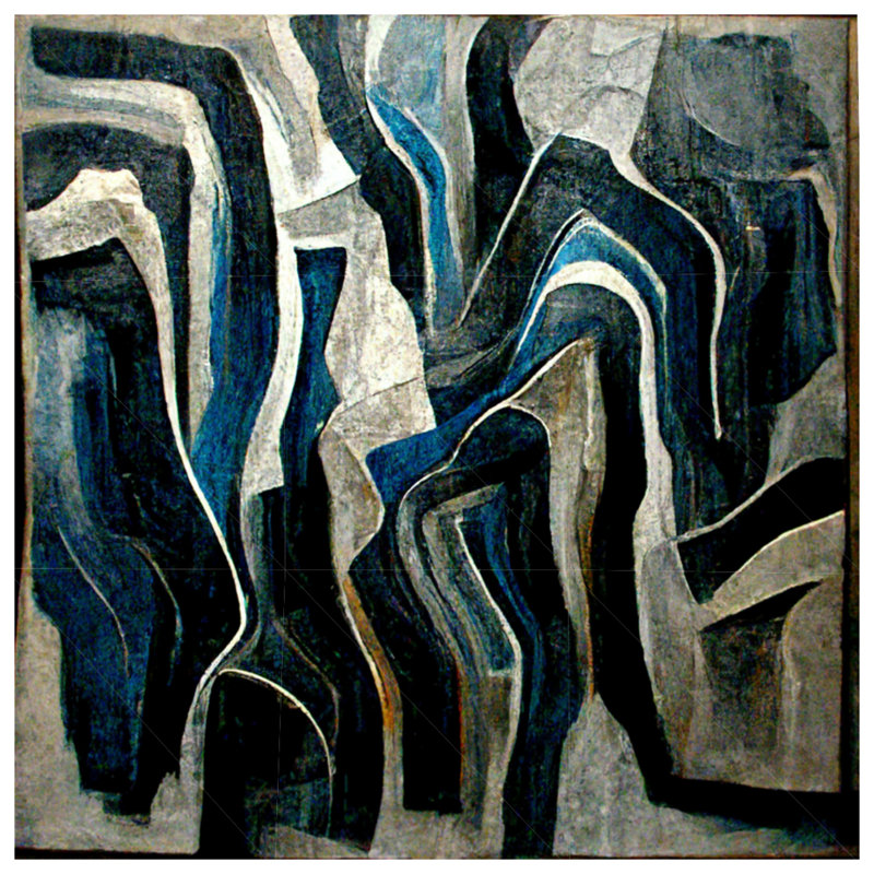 Édredon abstrait moderne avec literie, Grand lit