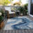 Machine Washable Indoor/Outdoor Cinead ACN1706 Navy Rug-104708143