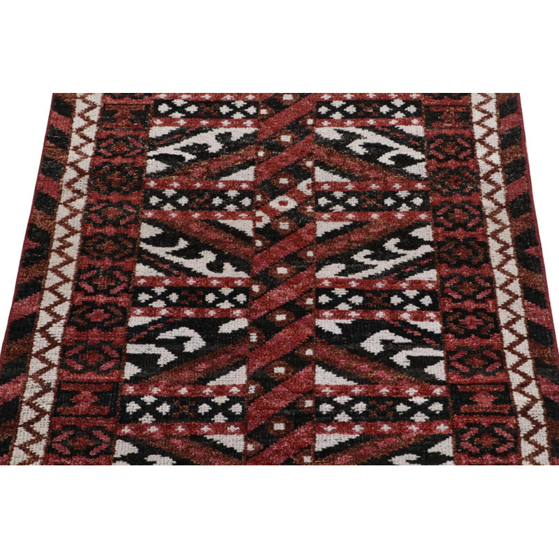 Burano Kilim Wool Geometric Area Rug, Rectangle 4' x 6'