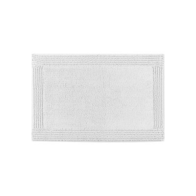 20x30" Grey 100% Cotton Reversible 3000 Gsm Bath Rug - And Practical, Machine Washable, Medium Pile 0.5", Non Slip Suggested