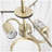 2-Light Beaded Chandelier