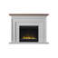 Ellington Circle 47.38'' W Electric Fireplace & Mantel Package with 4600 BTU-1080420626