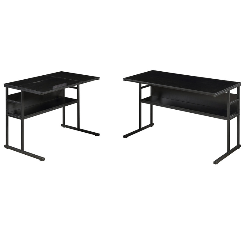 Bureau en forme de L Finbar, Noir