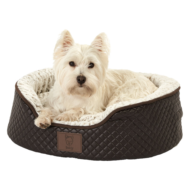 Avienda Geometric Orthopedic Polyester Pet Bed, Small (55cm W x 45cm D x 17cm H)