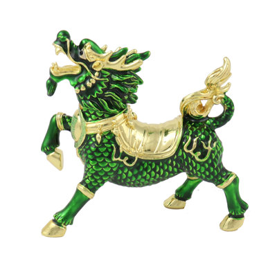 Green Chi Lin Dragon Horse