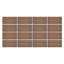 16-Pack Self-adhesive Acoustic Wood Slat Wall Panels for Interior Decor