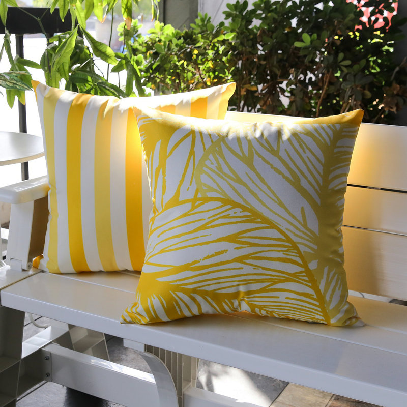 Feuille veinée - extérieur et intérieur, Jaune