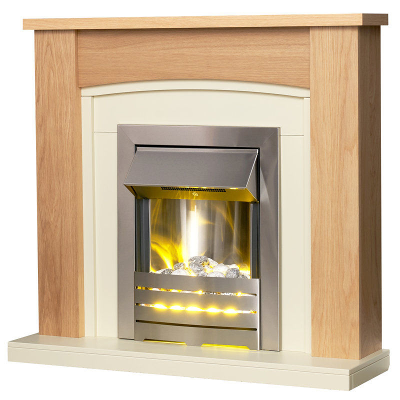 Chilton Adam 48.5 cm W Electric Fireplace with 6824.28 BTU
