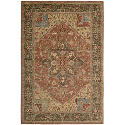 Bardwell Oriental Wool Area Rug