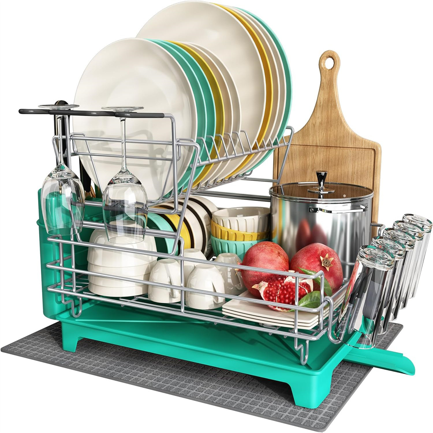 YITAHOME Adjustable Stainless Steel Dish Rack