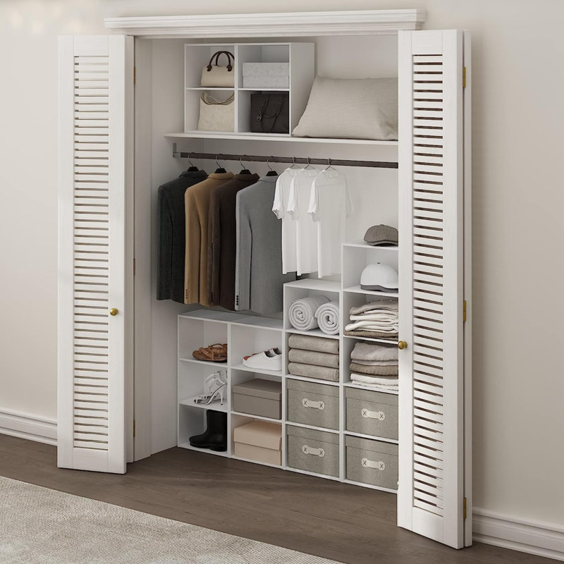 Bibliothèque standard Cannice, Vert/blanc, (2 tablettes) H 21,2 po x l 15,6 po x P 9,3 po