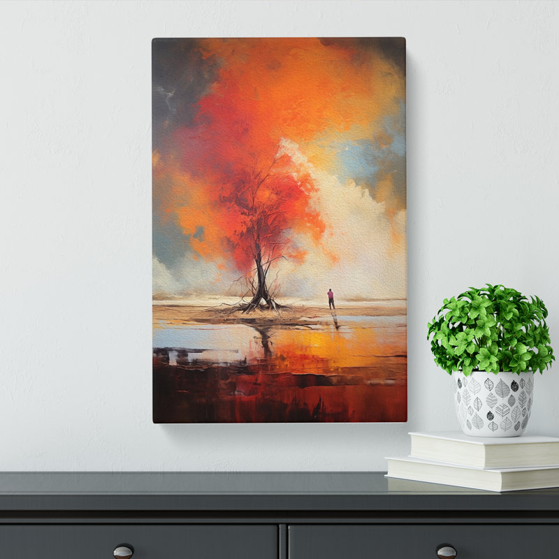 Landscape Gestural No.2 - No Frame Print, 60cm H x 40cm W x 3cm D