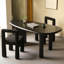 Bureau en bois massif noir Free Form-1124449301