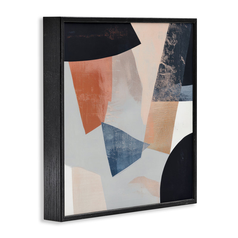 «Neutral Fragmented Visions», estampe numérique, conception de Mona Grace, Giclée encadrée noir minuit, H 12 po x l 12 po