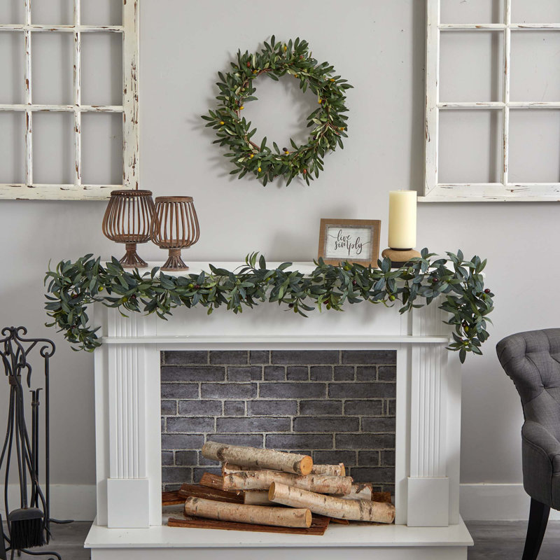 6'' in. Faux Olive Garland
