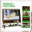 Mobile TV Stand with Mount, Power Outlets & Projector Screen for 32-50 inch TVs on Rolling Cart.