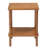 2 Tier Wood End Table, Outdoor Side Table With Storage Shelf, Small Patio Coffee Table, Weather Resistant End Table For Indoor Outdoor Balcony Lawn Pool, Teak Finish