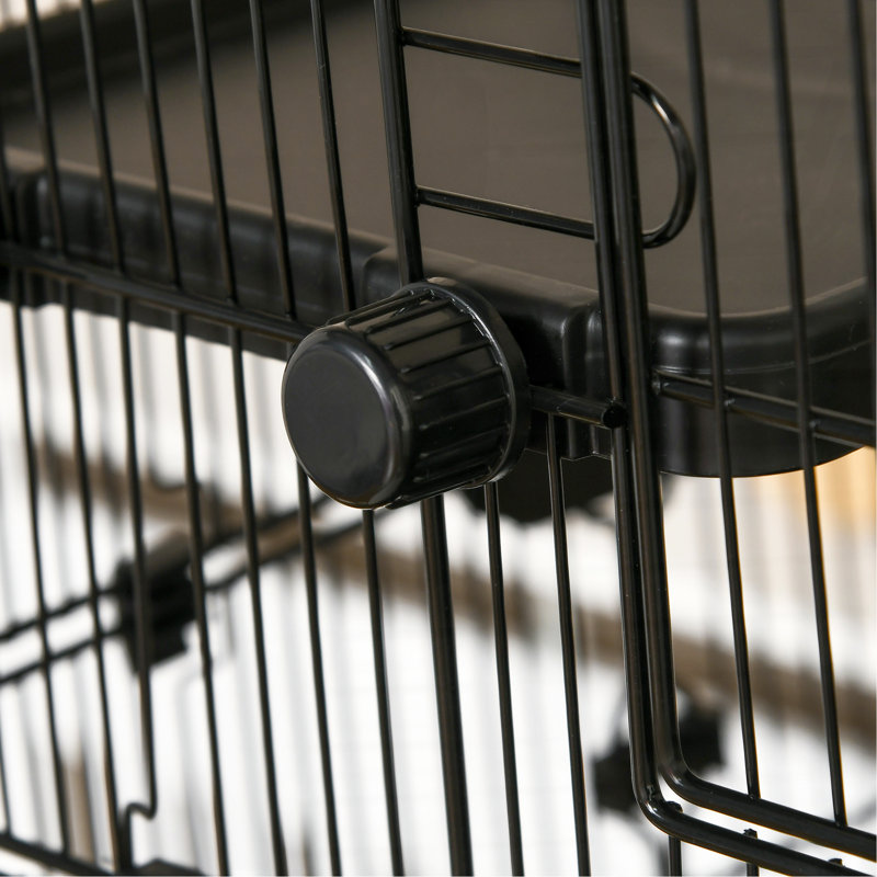 Cage pour petits animaux avec roulettes, cage à lapin portable à 6 niveaux