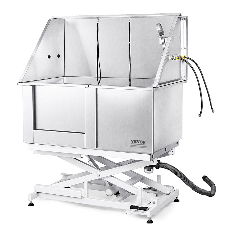 Stainless Steel Electric Height Adjustable Pet Grooming Tub