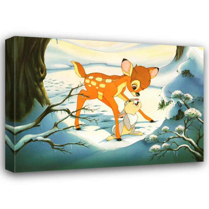 Bambi's Winter Trail, 13" H x 18" W