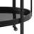 Oval Bar Cart with 2 Shelves